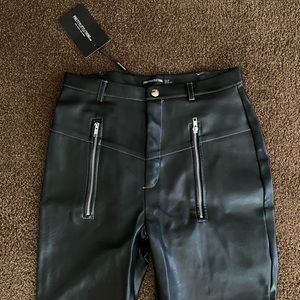 Pretty Little Thing Leather Pants Brand new with zippers